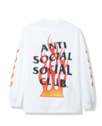 Anti Social Social Club Firebird Long Sleeve Tee – White