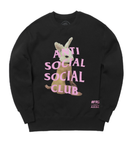 Anti Social Social Club x FR2 Crewneck Sweatshirt – Black